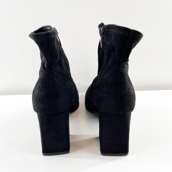Marc Fisher Balsan Suede Block Heel Ankle Boots Booties 8.5 - Picture 6 of 8